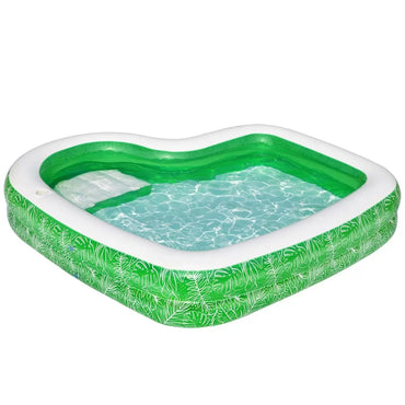 BESTWAY Tropical Family Paradise Swimming Pool For Kids 7ft 7in x 7ft 7in x 1ft 8in